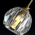 Luminaires modernes en cristal pour îlot de cuisine