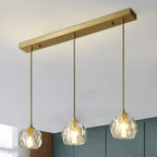 Luminaires modernes en cristal pour îlot de cuisine