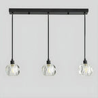 Luminaires modernes en cristal pour îlot de cuisine