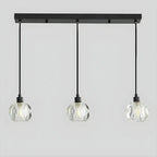 Luminaires modernes en cristal pour îlot de cuisine