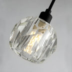 Luminaires modernes en cristal pour îlot de cuisine