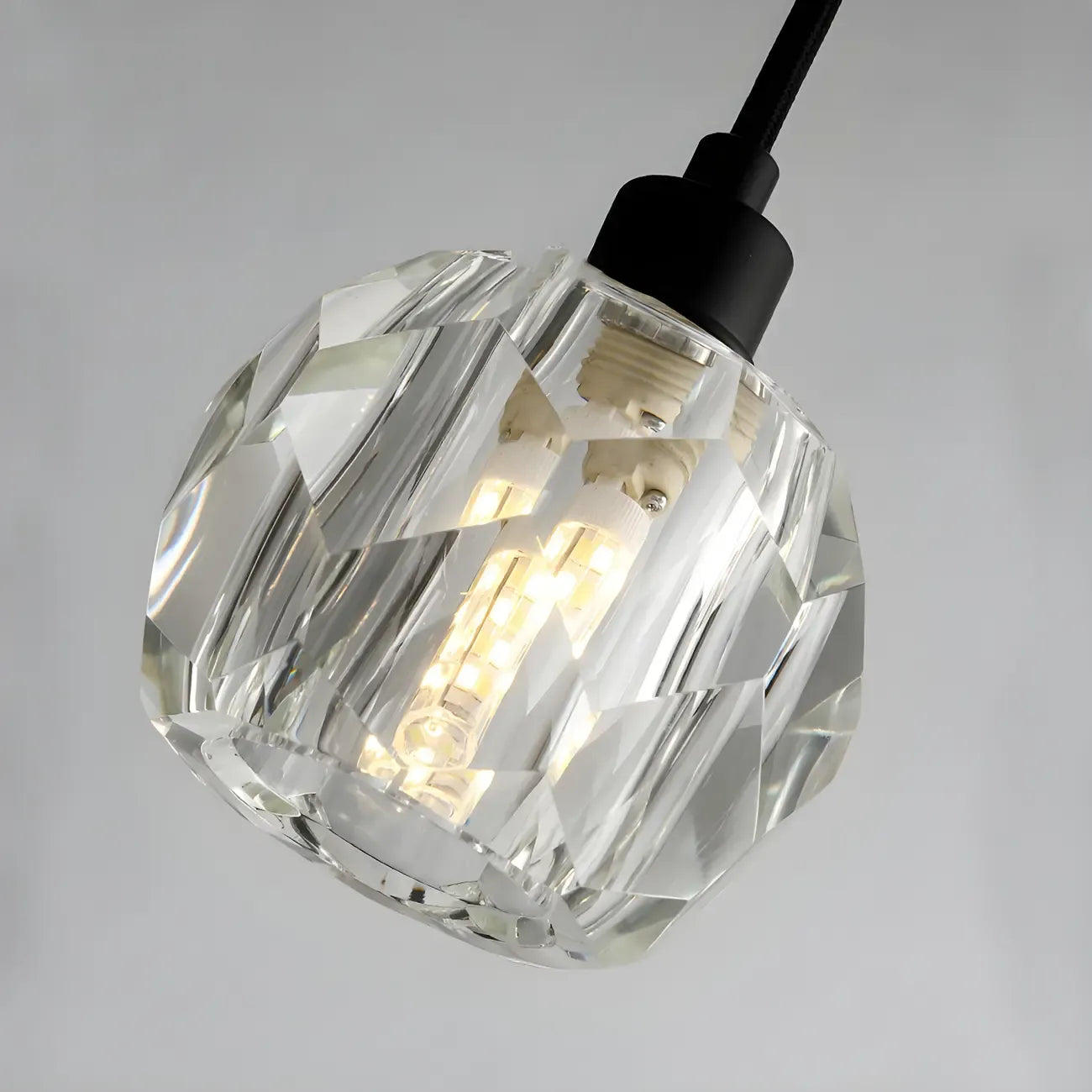 Luminaires modernes en cristal pour îlot de cuisine