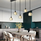 Luminaires modernes en cristal pour îlot de cuisine