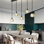 Luminaires modernes en cristal pour îlot de cuisine