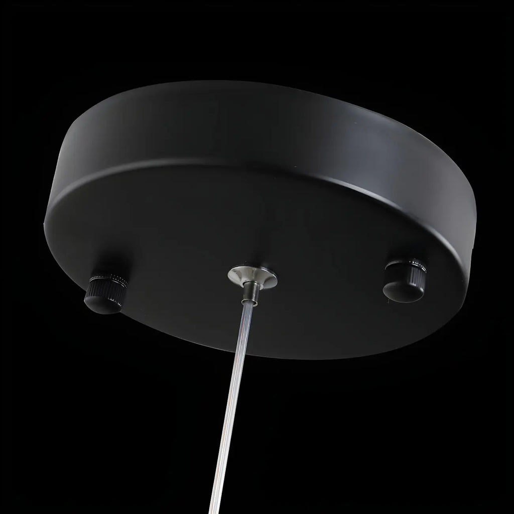 Suspension moderne en forme de cube de cristal pour îlot de cuisine