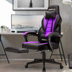 Chaise de jeu BOSSIN style racing, chaise de jeu grande taille supportant jusqu'à 136 kg (300 lbs), dossier haut, chaise d'ordinateur