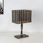 Lampe de chevet rectangulaire à LED en cristal