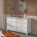 Commode de chambre à coucher en bois à 6 tiroirs profonds