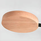 Grand plafonnier semi-encastré rond en métal gris, 7 lumières