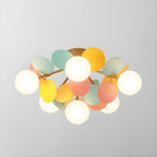 Plafonnier semi-encastré moderne en forme de boule de verre pour chambre à coucher