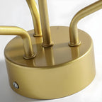 Plafonnier semi-encastré moderne en forme de boule de verre pour chambre à coucher