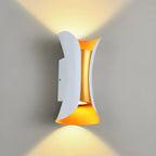 Applique murale extérieure moderne en métal LED en forme de sablier