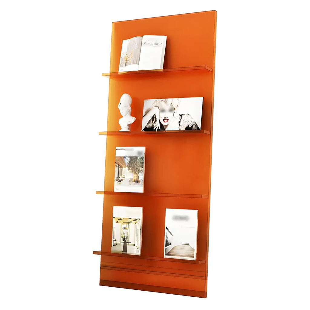 Bibliothèque verticale moderne en acrylique pour salon