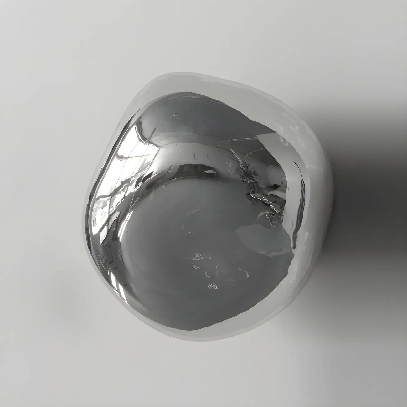 Applique murale LED en verre miroir Art Déco en forme de rocher
