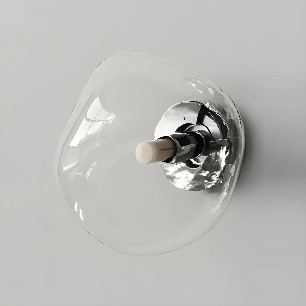 Applique murale LED en verre miroir Art Déco en forme de rocher