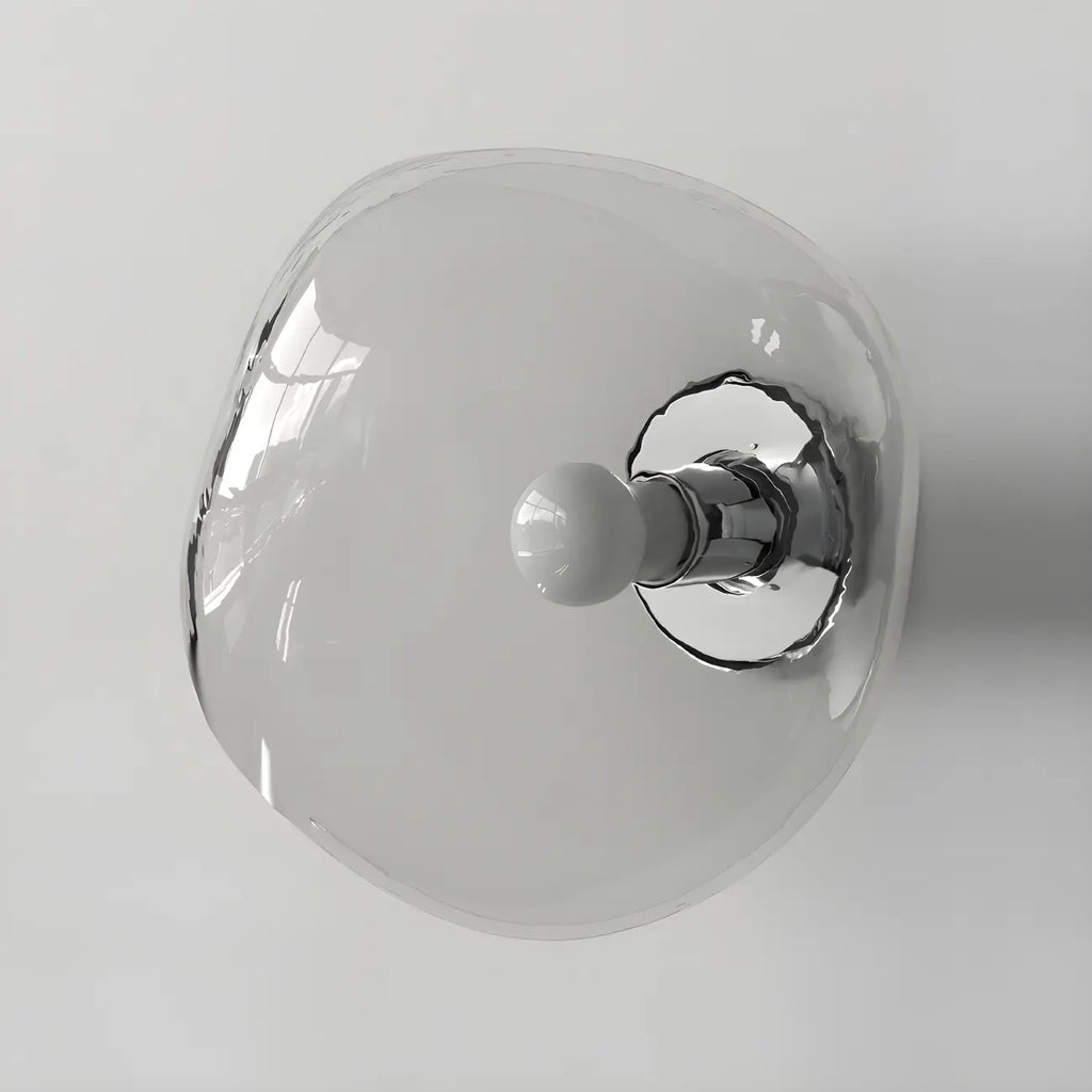 Applique murale LED en verre miroir Art Déco en forme de rocher