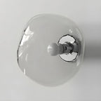 Applique murale LED en verre miroir Art Déco en forme de rocher