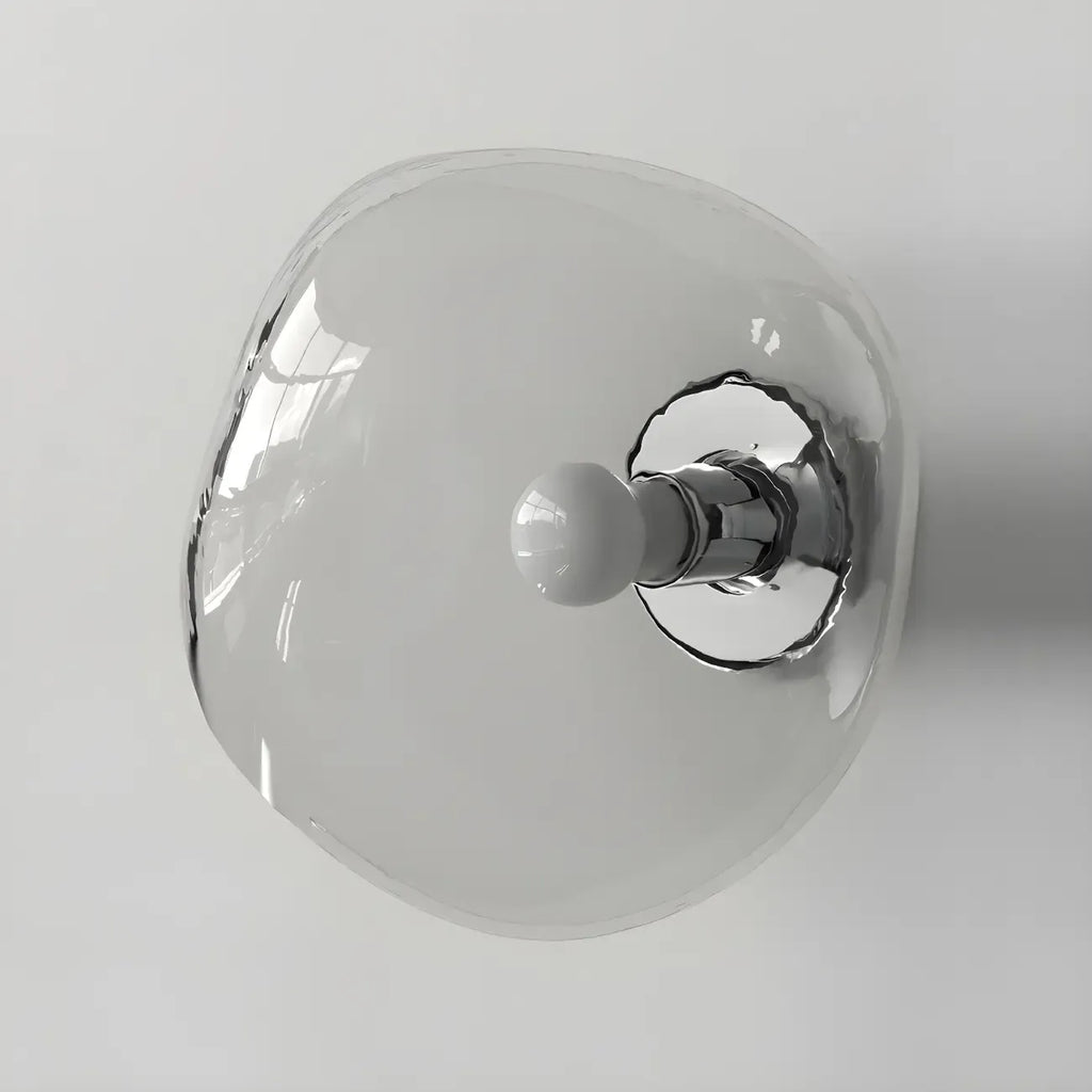 Applique murale LED en verre miroir Art Déco en forme de rocher