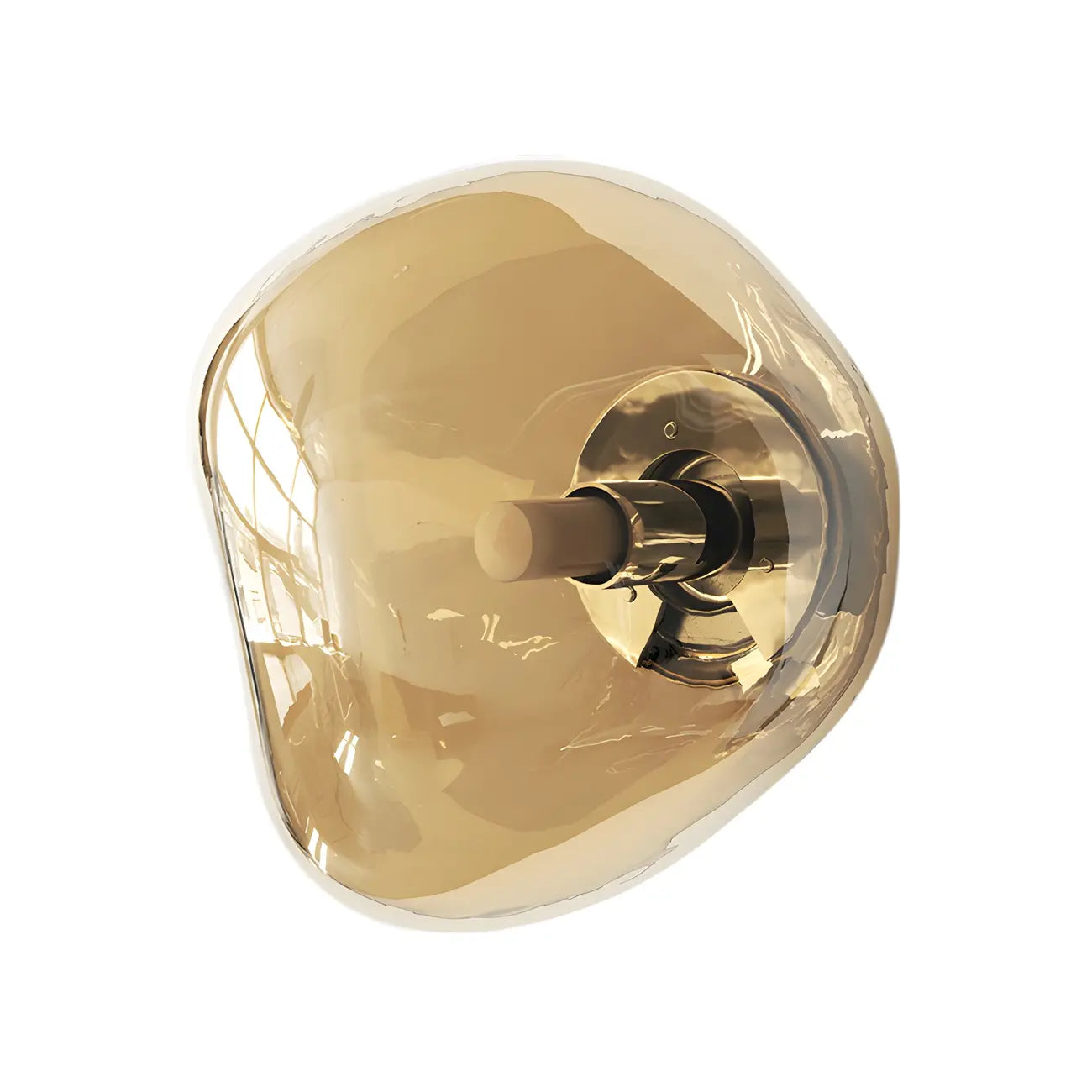 Applique murale LED en verre miroir Art Déco en forme de rocher