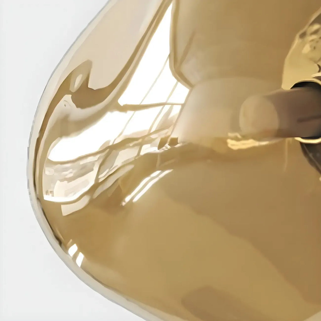 Applique murale LED en verre miroir Art Déco en forme de rocher