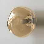 Applique murale LED en verre miroir Art Déco en forme de rocher