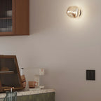 Applique murale LED en verre miroir Art Déco en forme de rocher