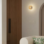 Applique murale LED en verre miroir Art Déco en forme de rocher