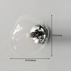 Applique murale LED en verre miroir Art Déco en forme de rocher