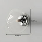 Applique murale LED en verre miroir Art Déco en forme de rocher