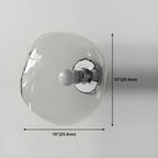 Applique murale LED en verre miroir Art Déco en forme de rocher