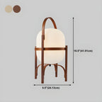 Lampe de table LED géométrique à brancher avec cadre en bois pour chambre