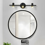 Lampe de salle de bain cylindrique moderne en métal