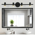 Lampe de salle de bain cylindrique moderne en métal