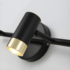 Lampe de salle de bain cylindrique moderne en métal