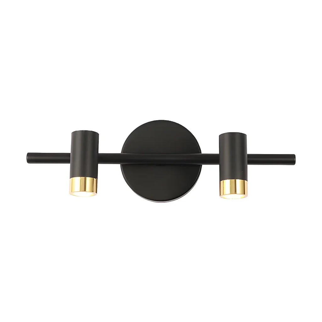 Lampe de salle de bain cylindrique moderne en métal