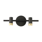 Lampe de salle de bain cylindrique moderne en métal