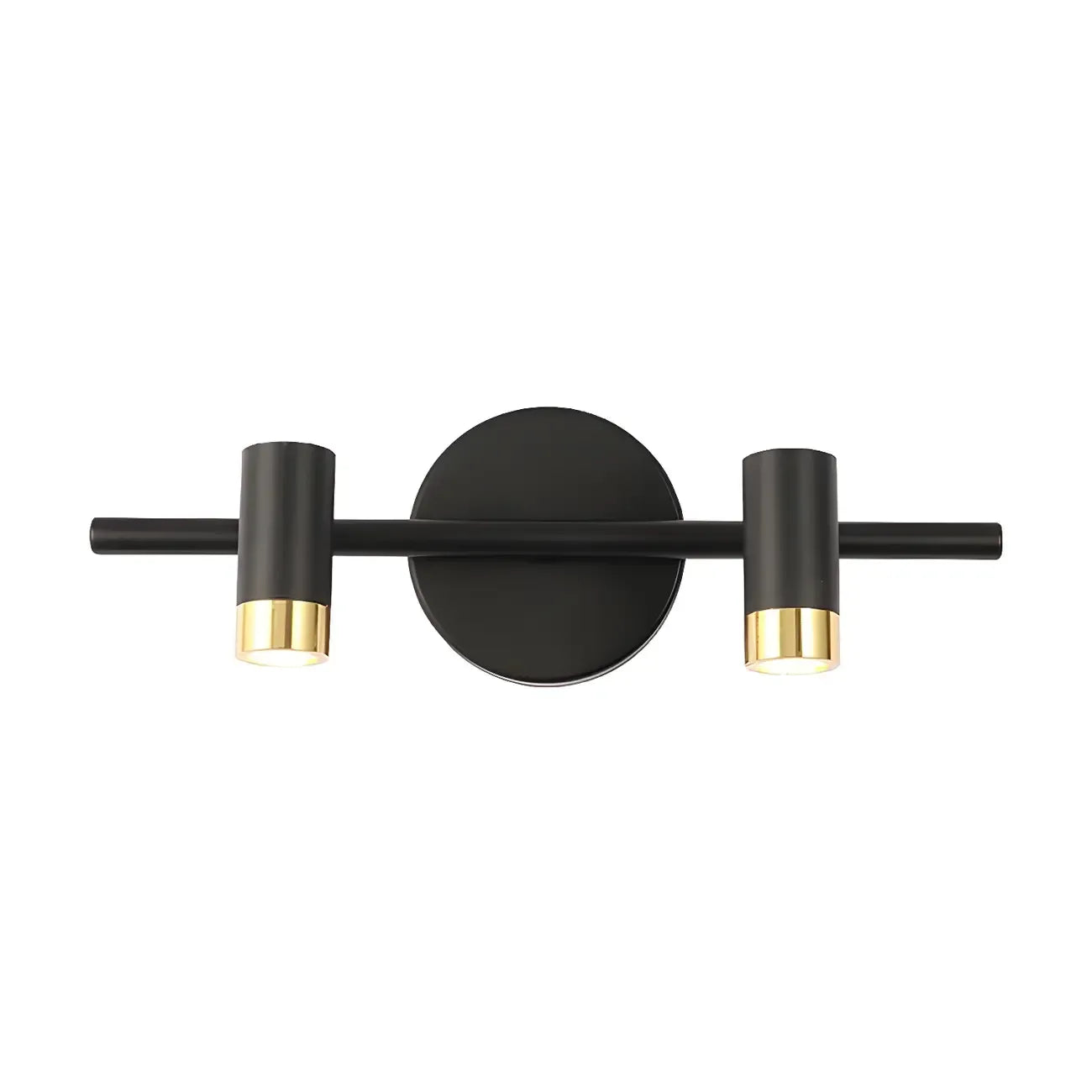 Lampe de salle de bain cylindrique moderne en métal