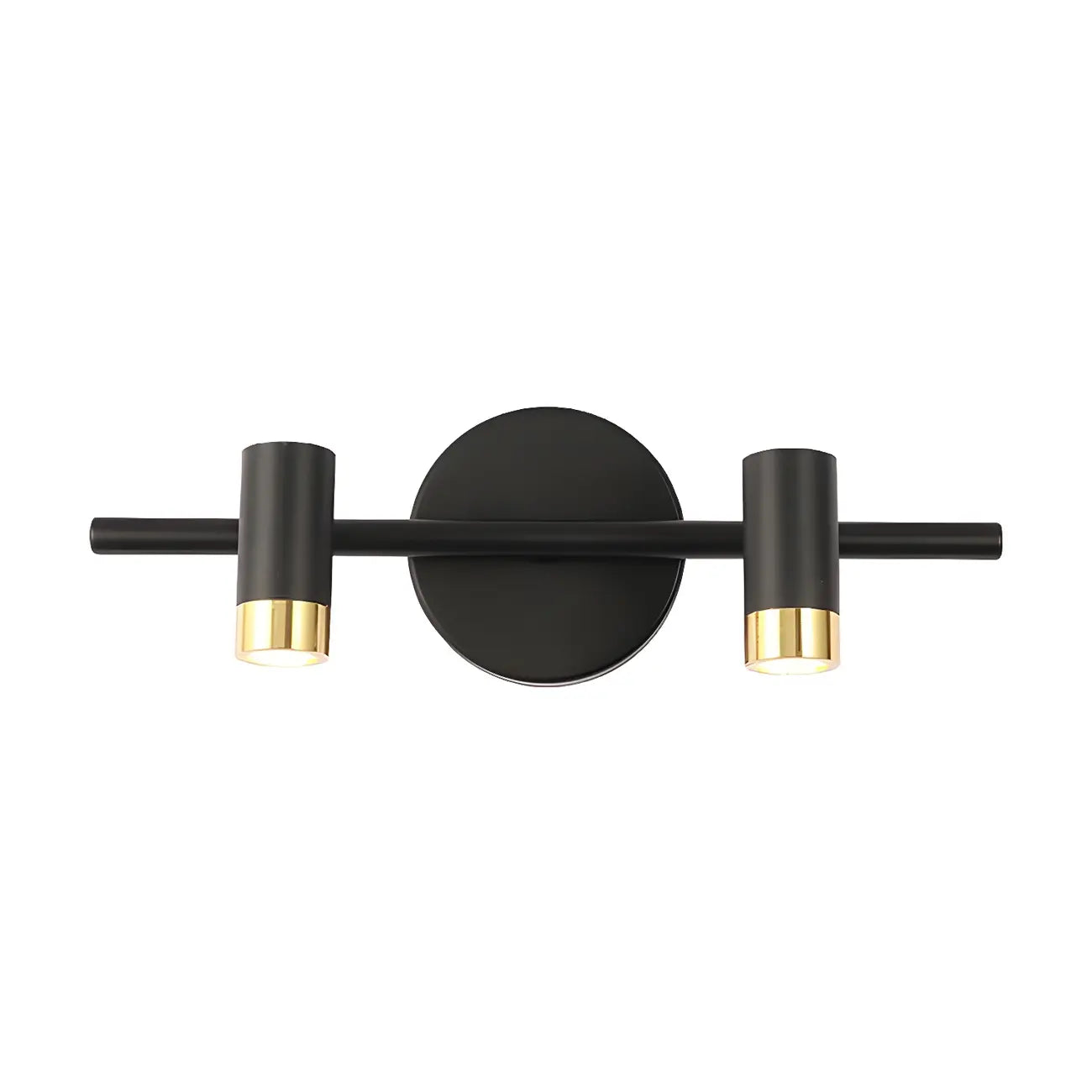 Lampe de salle de bain cylindrique moderne en métal