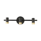 Lampe de salle de bain cylindrique moderne en métal