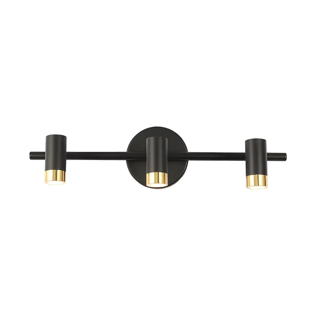Lampe de salle de bain cylindrique moderne en métal
