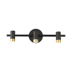 Lampe de salle de bain cylindrique moderne en métal
