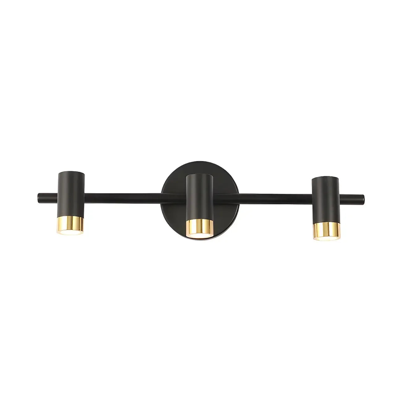 Lampe de salle de bain cylindrique moderne en métal