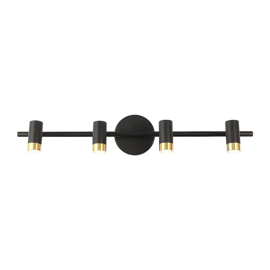Lampe de salle de bain cylindrique moderne en métal
