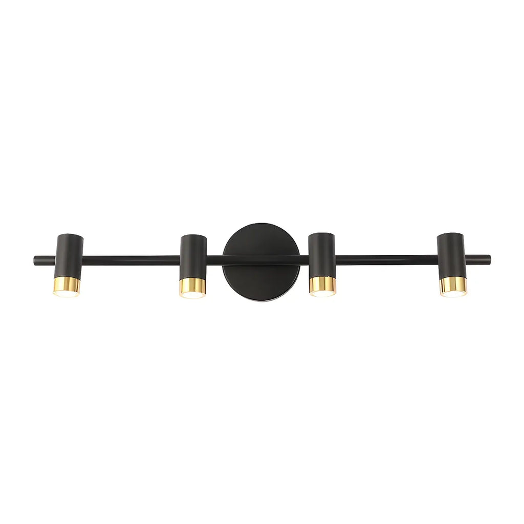 Lampe de salle de bain cylindrique moderne en métal