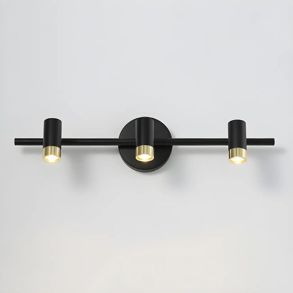 Lampe de salle de bain cylindrique moderne en métal