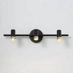 Lampe de salle de bain cylindrique moderne en métal