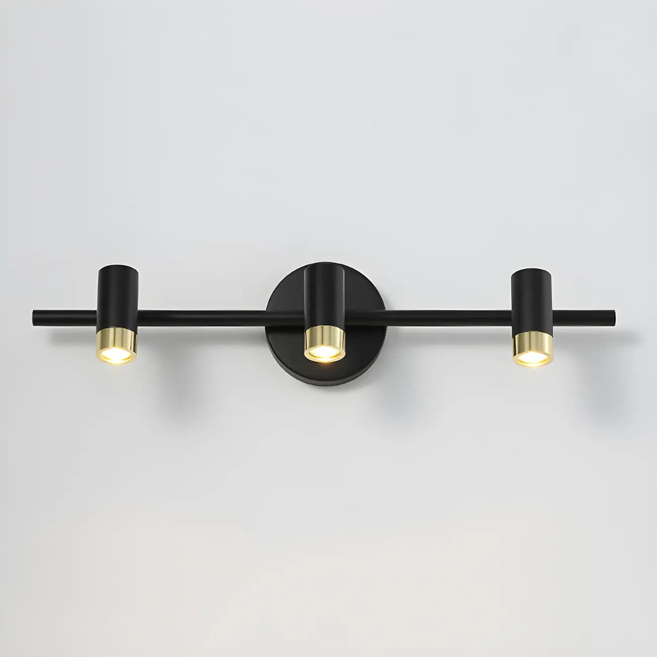 Lampe de salle de bain cylindrique moderne en métal