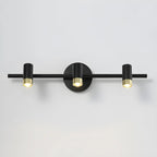 Lampe de salle de bain cylindrique moderne en métal