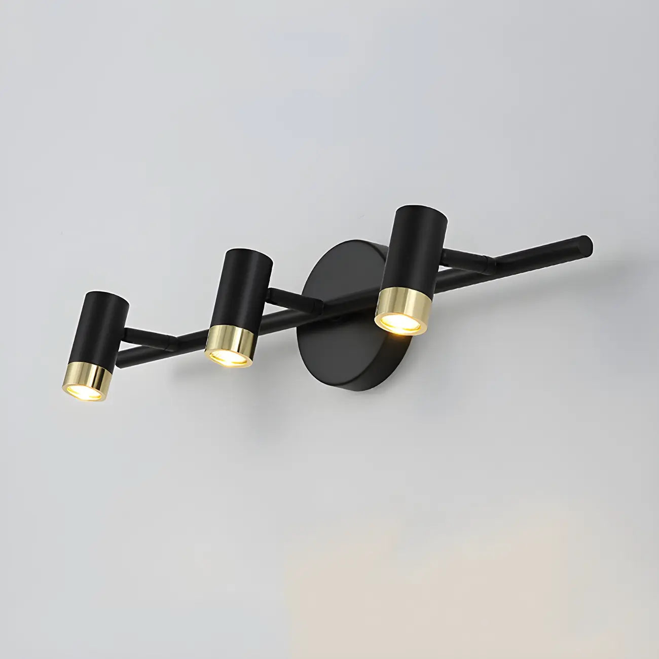 Lampe de salle de bain cylindrique moderne en métal