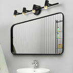 Lampe de salle de bain cylindrique moderne en métal